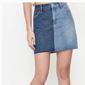 Pacsun Color block Mini Denim Skirt Size 26